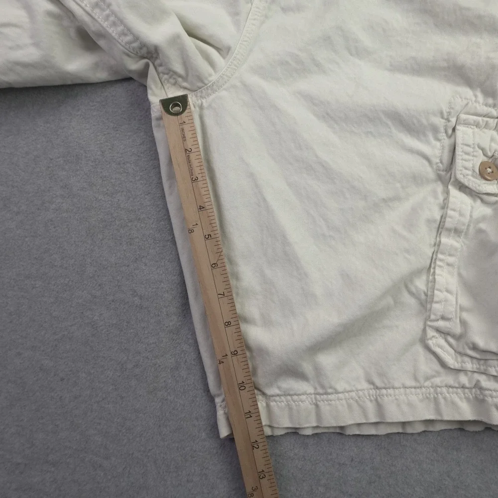 American Eagle Shorts Mens 42 Off-White Cargo Longer Length Cotton Utility